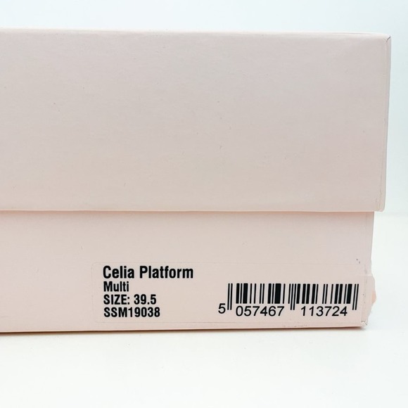 Sophia Webster Celia Platform Sandal Colorblock Multicolor Block Heel Rainbow - Picture 12 of 12